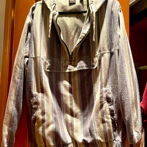 Quiksilver Other - Men’s Quicksilver flannel hooded half zip.